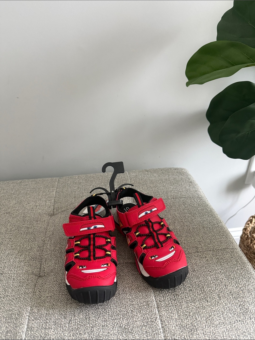 NWT Disney Cars lightening McQueen toddler sandals 10T